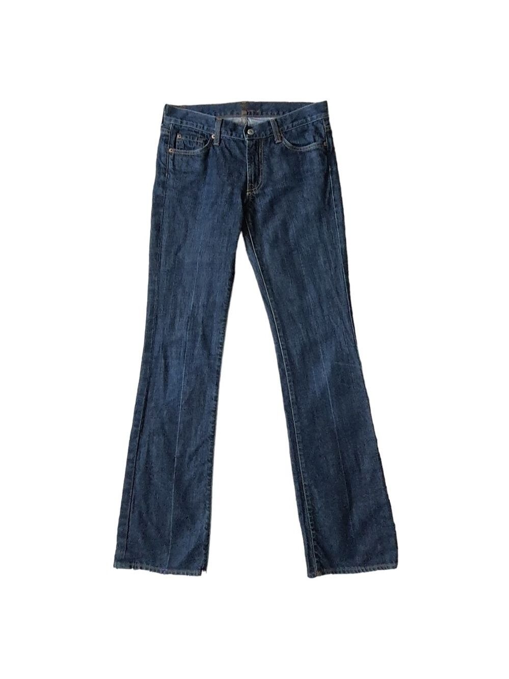 7 for all Mankind Bootcut Jeans, Med Wash, Womens Size 27 Low Rise